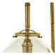 Lowcountry 1 Light Spartina Gold and Palmetto Leaves Pendant Ceiling Light